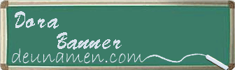 Dora Banner Visitenkarte
